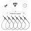 5000Pcs Black Plastic Snap Lock Tag Fasteners Secure Security Loops for Clothing and Accessories 8