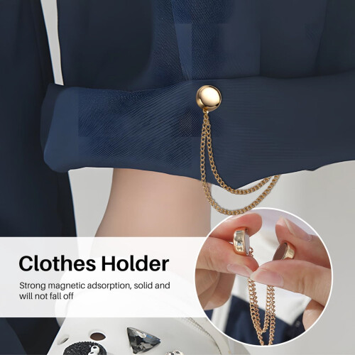 Pinzas para ropa de aleación con cadena larga – 4Metallic 1