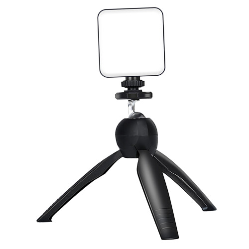 Stabilizing Handle Lighting Solution For Video Calls And Content Creation, Adjustable Brightness Led Fill Light With Rotatable Tripod And Long 1