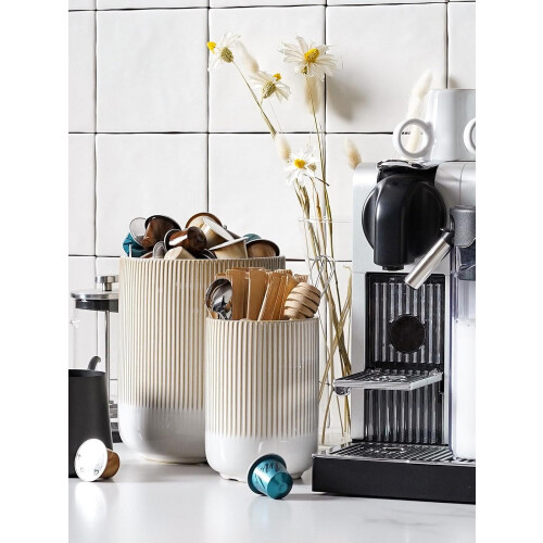Keramische bestekhouder set van 2, arctisch wit 1
