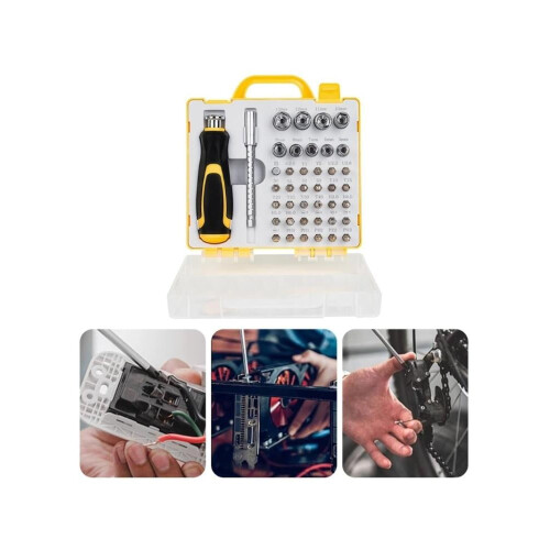 Screwdriver Bit Socket Set 42 in 1 Ratchet Screwdriver Set with Case Multipurpose Tool for Professional Screwdriver Set 1