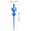 Compact Blue Gourd Tree Topper Plastic Festive Ornament 7