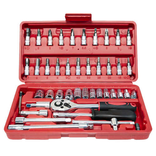 Upgraded Compact Screwdriver & Socket Set with Storage Case – Metric, Compatible with Car & Precision Tasks 1