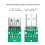 Conector USB 2.0 com terminais de parafuso, bloco adaptador sem solda, conector conversor de terminais macho para reparo USB 2.0 6