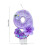 Multicolor Number Candles with Floral Pattern – Easy Insert, Long-Lasting Flame, Compatible with Standard Cake Sizes 2