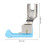 Professional Sewing Machine Presser Foot with Adjustable High Low CD 1/32 2