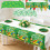 Toalha de mesa de plástico com estampa de trevo, 54 x 108 polegadas 2