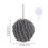 Fuzzy Ball Hand Towels, Microfiber Chenille with Hanging Loop, Soft Fast-Drying Decorative Bath Towels (Grey) 2