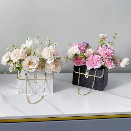 Presentask med blompapper och metallkedja, 1-pack 2