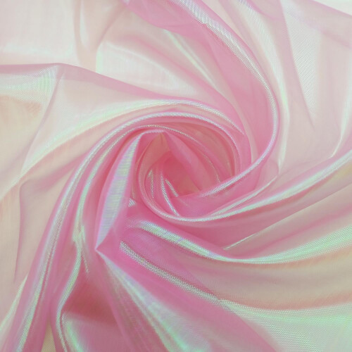 Tecido de organza transparente iridescente, 5 jardas (59 polegadas). 1