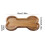 Solid Wood Bone-Shape Dog Bowl Dinner Plate - Durable Bread Bowl for Pet Feeding, 7.5"x4.13" 3