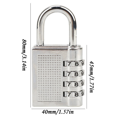 4-Digit Combination Lock Outdoor Waterproof Padlock 1