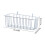 White Metal Wall Basket – 23x10x8cm Multipurpose Storage 3