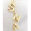 Gold Bubble Letter Necklace for Women – Initial Pendant 5
