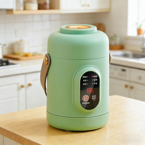 Ceramic Glazed Cooking Pot with Steamer and Timer 1