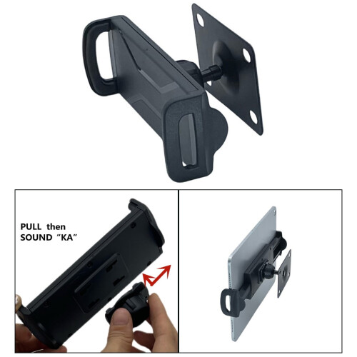 Wall Mounted Tablet Holder 360 Degree Adjustable Smartphone Wall Bracket Secure Tablet Wall Dock for Tablet & Smartphone 1