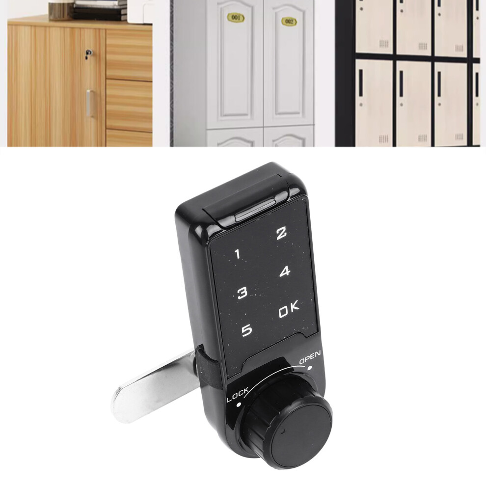 Touch Digital Password Keypad Cabinet Lock 20Mm Black Electronic Deadbolt 9451387278215
