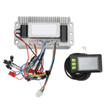 Bürstenloser Drehzahlregler für Elektrofahrräder, E-Bike-Controller mit Wärmeableitung und LCD-Hintergrundbeleuchtung, feinfühlige Bremssteuerung