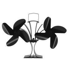 Tepelně poháněný krbový ventilátor efektivně cirkuluje teplý vzduch tichý provoz ekologické kempingové příslušenství pro stany