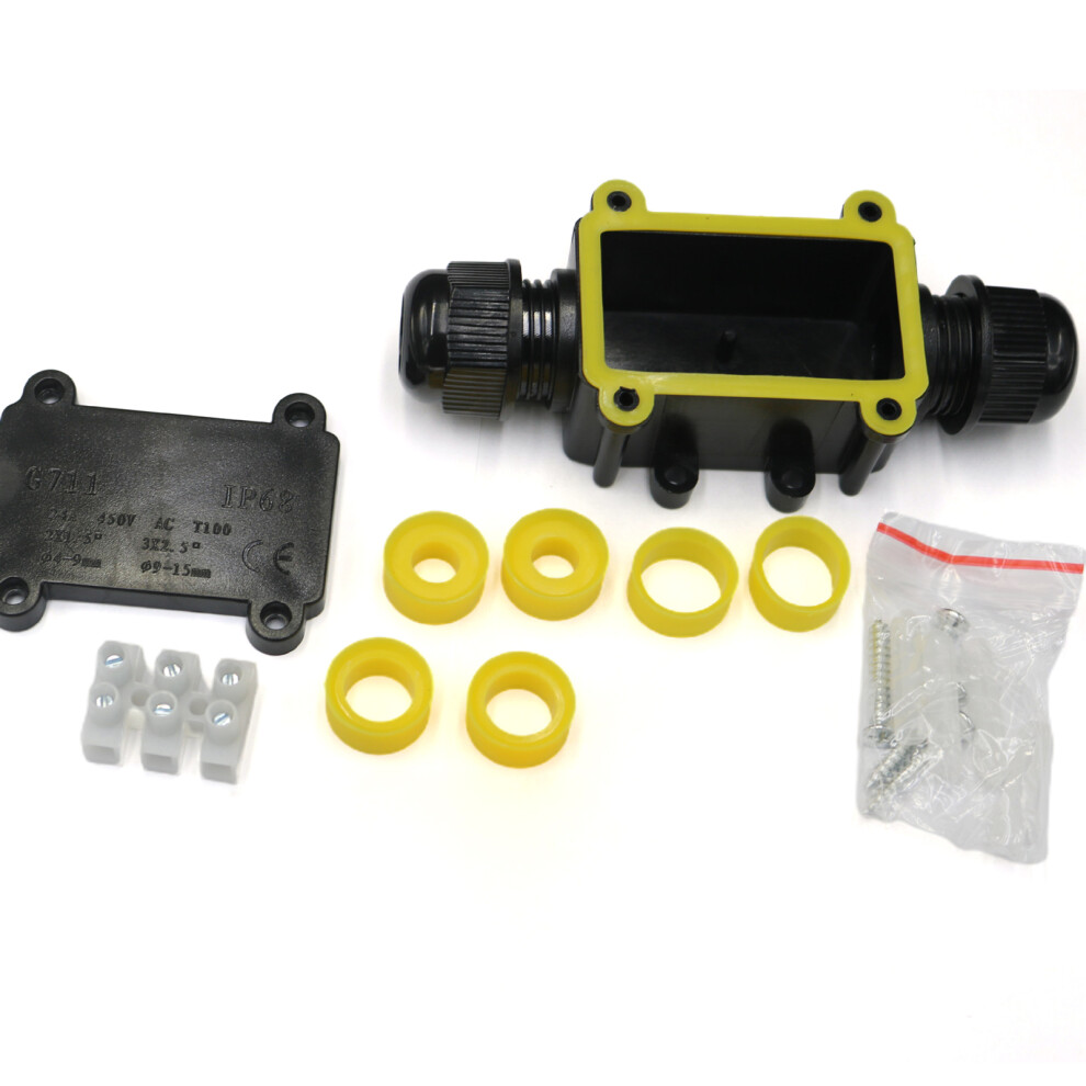 Underground Junction Box Ip68waterproof, Outdoor Cable Connector Enclosure Dust And Uv Resistant Terminal Protector High Quality Pc Material Easy 9180479943822