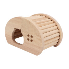 Milieuvriendelijke, bijtbestendige houten hamsterspeeltjes set, knaagspeelgoed voor kleine dieren, kauwspeeltjes voor kiezen, houten accessoires,