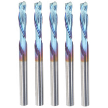 Industrial Quality Spiral Router Bit With Heat Resistance Nano Blue Coating For Fast Chip Removal And Clean Cuts