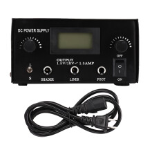 High Power Stable Tattoo Power Supply Unit With LCD Screen Display Fully Adjustable Output And Foot Pedal Liner Shader Presets Compatibility
