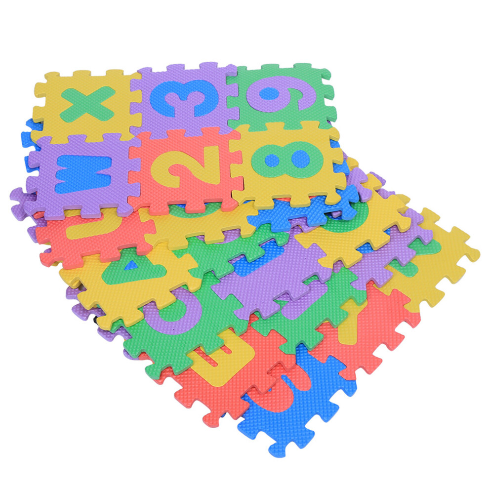Educational Play Mat For Young Learners, Puzzle Alphabet & Number EVA Foam Tiles Interlocking Non Toxic Kids Fun Mat With Visual Stimulation And