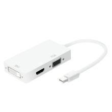 Mini DisplayPort To VGA Adapter Thunderbolt Port Compatible Gold Plated Connector Compact And Portable Clear Sharp Video Output For Monitor