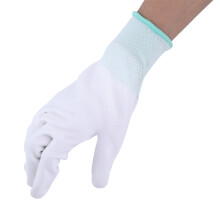 High Grip Coating Work Gloves For Wet Oily Surfaces Antiskid Breathable Durable Gloves With PU Palm And Fingertips For Outdoor Indoor Tasks