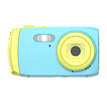 Shockproof Design Kids Camera with Flip Lens, HD Video Recording Digital Zoom Waterproof Case Included Eye Protection Screen SD Card Storage