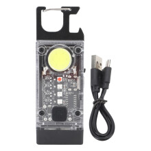 Keychain Flashlight Rechargeable Mini Flashlight COB Light Compact Pocket Flashlight USB C Charging Outdoor Activities Flashlight Night Working Light