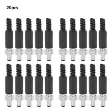 Connecteur d'alimentation pour montage sur panneau, prise femelle à verrouillage par vis avec fiche mâle CC 5,5 x 2,1 mm, capuchon étanche,