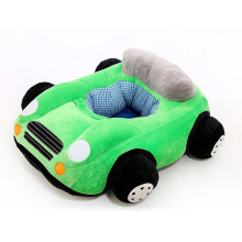 Chaise haute pour bébé rembourrée de coton PP, siège de soutien portable et léger avec tissu peluche doux lavable en machine, hypoallergénique.