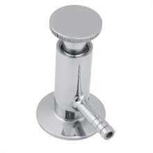Schnellablass-Probenahmeventil für Sanitärsysteme, Edelstahl, 2-Zoll-Tri-Clamp-Probenahmeanschluss SUS304 mit elliptischem Griff,