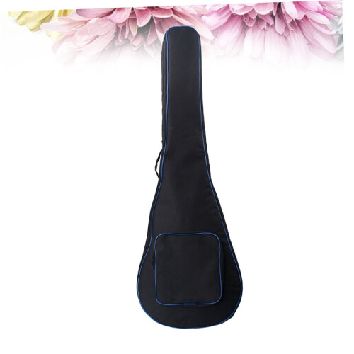 Water Resistant Black Guitar Case with Side Handle for Ukulele and Guitar Storage 1