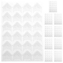 10 Sheets Picture Corners Self Adhesive Stickers Photo Album White