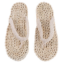 3St Witte - En Outdoor Slippers Dames Weefstijl Comfortabel