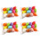 48Pcs Plastic Easter Eggs with Hanging Rope for Easter Party Favors 4