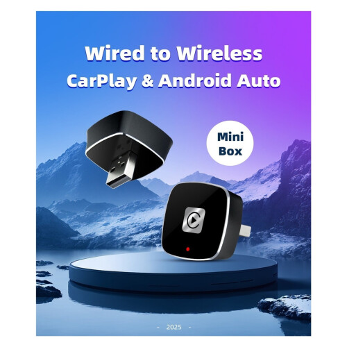 Bluetooth USB Ai Carplay και Android Auto Box ενσύρματα σε ασύρματο, πλοήγηση αυτοκινήτου, κουτί 1