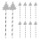 25Pcs Assorted Color Christmas Tree Paper Straws for Festive Drinking 7