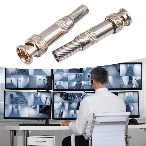 Monitoring Copper BNC Head Video Connector 75 3/4/5 Line Security Fitting Connector Installation 1