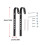 Road Bike Basket Hook Height Adjustable Quickly Release Hook Wire Storage Basket Cargo Rack Hooks Enduring 3