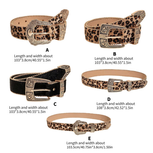 Leopardprint taljebælte til kvinder 2
