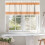 Κουρτινόξυλο Farmhouse Orange Stripe 54x18in, Θήκη για Ράβδο, Φιλτράρισμα Φωτός – Συμβατό με 4