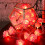 1Set Pink Rose Shape LED String Lights Hanging Propose Decoration Party String Lights 4
