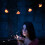 1Set Pink Rose Shape LED String Lights Hanging Propose Decoration Party String Lights 7