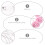 1Set Pink Rose Shape LED String Lights Hanging Propose Decoration Party String Lights 8