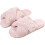 Pantofole da donna morbide e decorate con perle, con punta aperta. 7