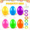 24Pcs Fillable Easter Eggs (3.5”) – Empty Plastic Eggs for Candy, Surprises, Basket Stuffers & Hanging Decor – Compatible with Easter Egg Hunt 2